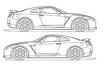 Car line art